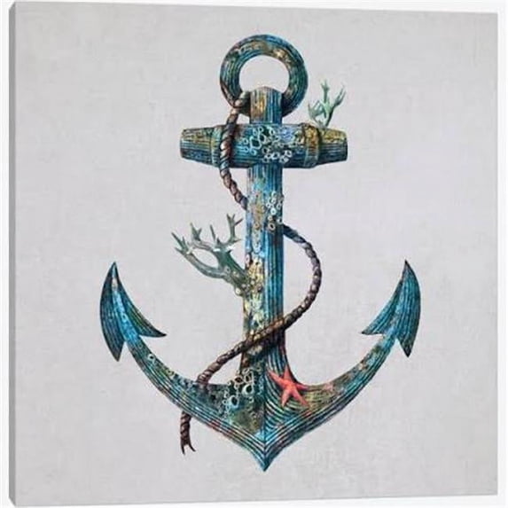 One Bella Casa 82581WD11 11 x 14 in. Lost at Sea Gray Canvas Wall Decor by Terry Fan, Multicolor