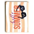 thumbnail image 1 of One Bella Casa 86118PW1216 12 x 16 in. Hello Summer Shades Planked Wood Wall Decor, 1 of 1