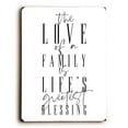 thumbnail image 1 of One Bella Casa 86911SW912 9 x 12 in. The Love Of A Family Solid Wood Wall Decor, 1 of 1