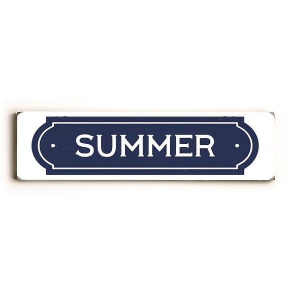 One Bella Casa 87186SW622 6 x 22 in. Summer Solid Wood Sign