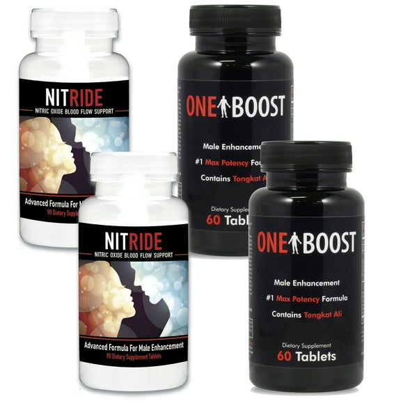 One Boost & Nitride Test Booster + Nitric Oxide Booster, 2 Ct
