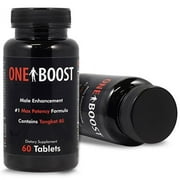 One Boost Testosterone Booster, Tongkat Ali - Naturally Support Low T Quickly, Increase Energy & Stamina - Potent Rescue 2 Bottles