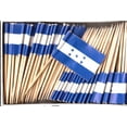 thumbnail image 1 of 100 Honduras Toothpick Flags, 100 Cupcake Flag Toothpicks or Cocktail Picks, 1 of 1