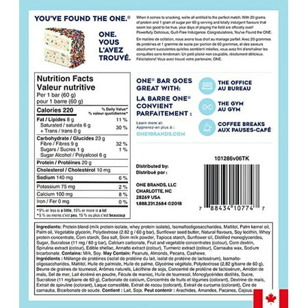 One Brand, Birthday Cake Flavored Protein Bar, 2.12 oz