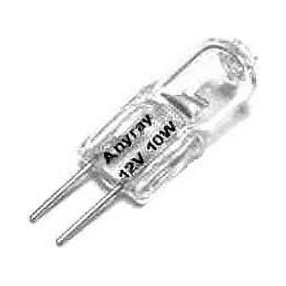 One Bulb 10w Jc 12volt -10watt /G4-base C-6, T3, 10 Watts, 2500 Hours Anyray