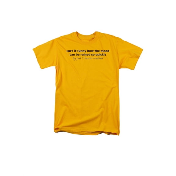 mood ruined by just 1 busted condom humorous funny saying adult t-shirt tee