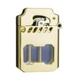 thumbnail image 1 of One Button Ejection Transparent Chamber Metal Lighter, Rocker Lighter, Windproof Lighter, Brushed Metal with Gear Mechanism, for Outdoor Camping Concert Use, Pocket Lighter, A, 1 of 5