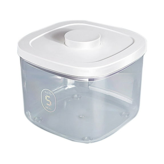 One Button Vacuum Dry Grain Storage Bucket, Large Capacity Sealed Can, Humidity Proof Grain Box, Household Grain Dispenser, For Kitchen Soy Corn, One-key Sealing Vacuum, Anti-slip Design
