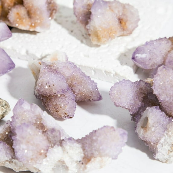 One Cactus Quartz Cluster Amethyst Spirit Quartz Crown Chakra From South Africa