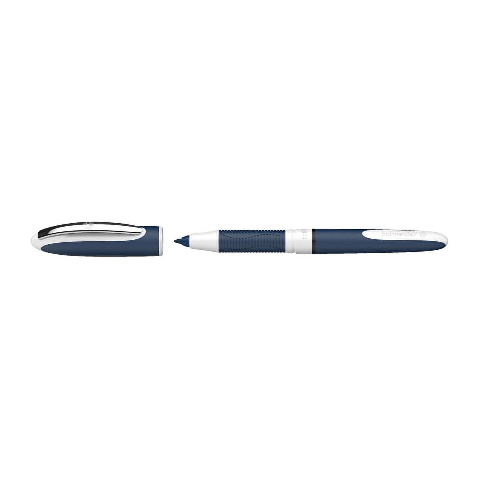 One Change Rollerball Pen, Refillable, 0.6 mm, Black Ink, Single Pen |  Bundle of 10 Each