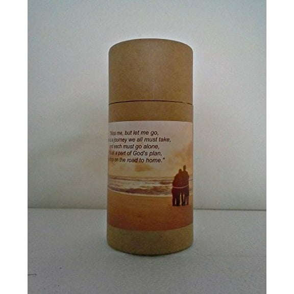 One Child/Pet - Natural Biodegradable CREMATION SCATTERING TUBE with Telescopic Lid & Instructions (Style: Serenity)