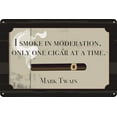 thumbnail image 1 of One Cigar at A Time Man Cave Tin Sign 12" x 8" Mark Twain Quote Cigar Lounge Garage Bar Smoke Shop Decor, 1 of 4
