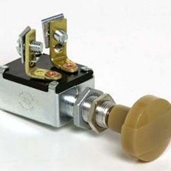 One Circuit Push-Pull Switch - 10 Amp, Black, Push Button, , Manual, IP54