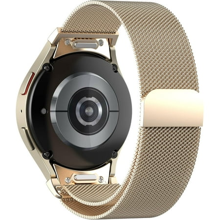 One Click No Gap Metal Band for Samsung Galaxy Watch 7 6 band 40mm 44mm Women Men,Galaxy Watch 6 Classic Band 47/43mm, Stainless Steel Magnetic strap for Galaxy Watch 5 4 band/5Pro/Watch 4 Classic
