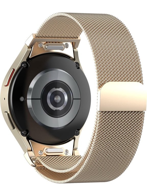 One Click No Gap Metal Band for Samsung Galaxy Watch 7 6 band 40mm 44mm Women Men,Galaxy Watch 6 Classic Band 47/43mm, Stainless Steel Magnetic strap for Galaxy Watch 5 4 band/5Pro/Watch 4 Classic