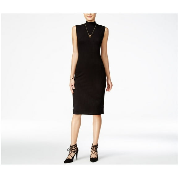 One Clothing Womens Ribbed Bodycon Dress, Black, X-Small