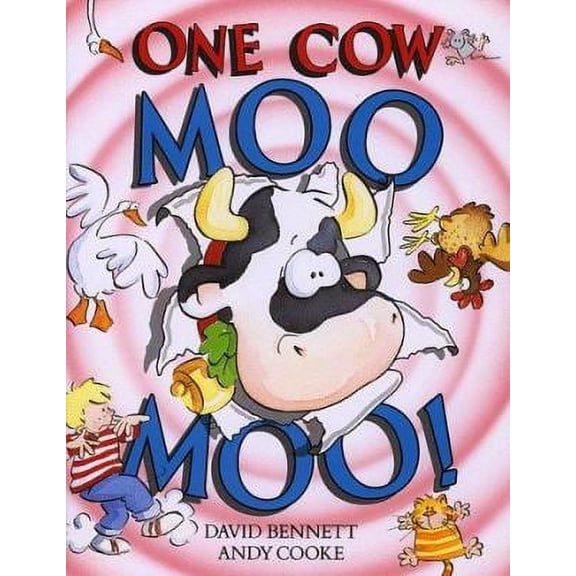 Pre-Owned One Cow Moo Moo! by David Bennett (Hardcover), Children's Books, English