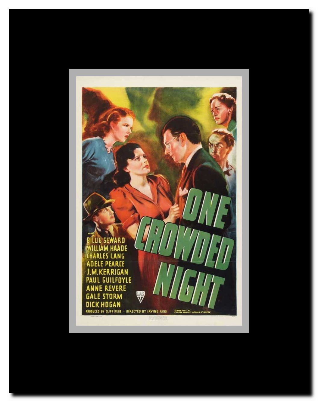 One Crowded Night Framed Movie Poster