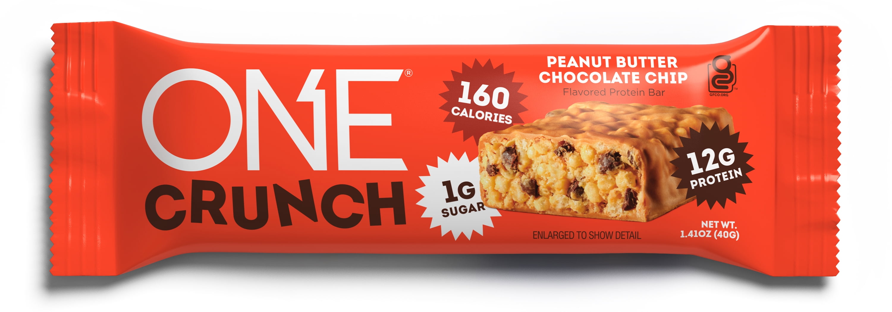 ONE Brands Crunch Peanut Butter Chocolate Chip Protein Bar, 1.41 oz (1 Bar)