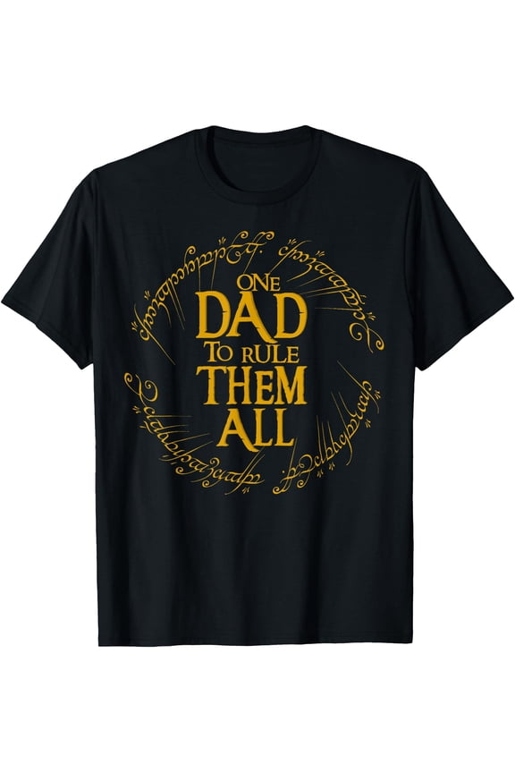 One Dad To Rule Them All Fantasy Nerd Dad Graphic T-Shirt, Unisex T-Shirt