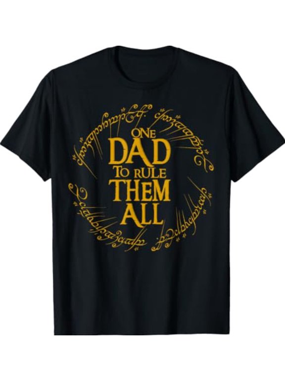 One Dad to Rule Them All Funny Fantasy Nerd Dad Graphic T-Shirt