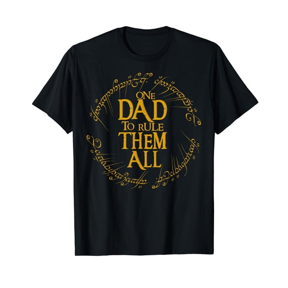 One Dad to Rule Them All Funny Fantasy Nerd Dad Graphic T-Shirt