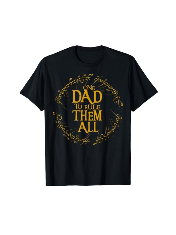 One Dad to Rule Them All Funny Fantasy Nerd Dad Graphic T-Shirt