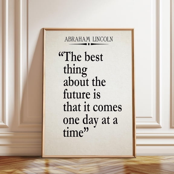 One Day At A Time 12 Steps Recovery Quote Wall Art, Unframed Poster