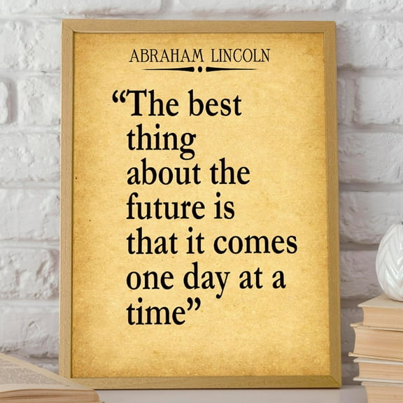 One Day At A Time Quote - 12 Steps Recovery Quote - On Day At A Time Poster Wall Art, Modern Wall Decor, 12x18 UNFRAMED