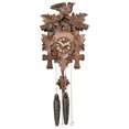 One Day HandCarved Cuckoo Clock with Five Maple Leaves & One 9