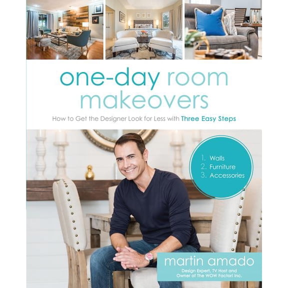One-Day Room Makeovers: How to Get the Designer Look for Less with Three Easy Steps (Paperback)