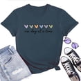 thumbnail image 1 of One Day at a Time Women's T-Shirt – Inspirational Mental Health Awareness, Motivational Self-Care, Recovery Encouragement Top, 1 of 5