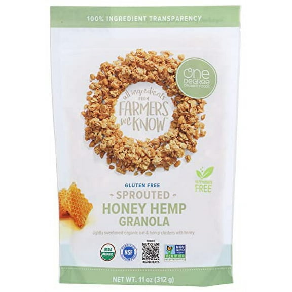 One Degree Granola Honey Hemp, 11 oz