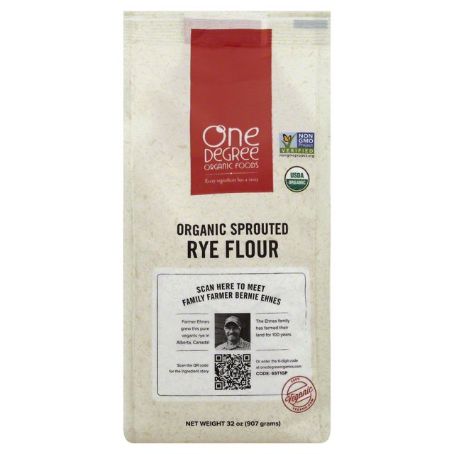 One Degree Organic Sprouted Rye Flour, 32 Oz