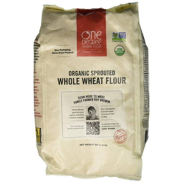 One Degree Organic - Sprouted Whole Wheat Flour, 80 Ounce, 4 per case ...