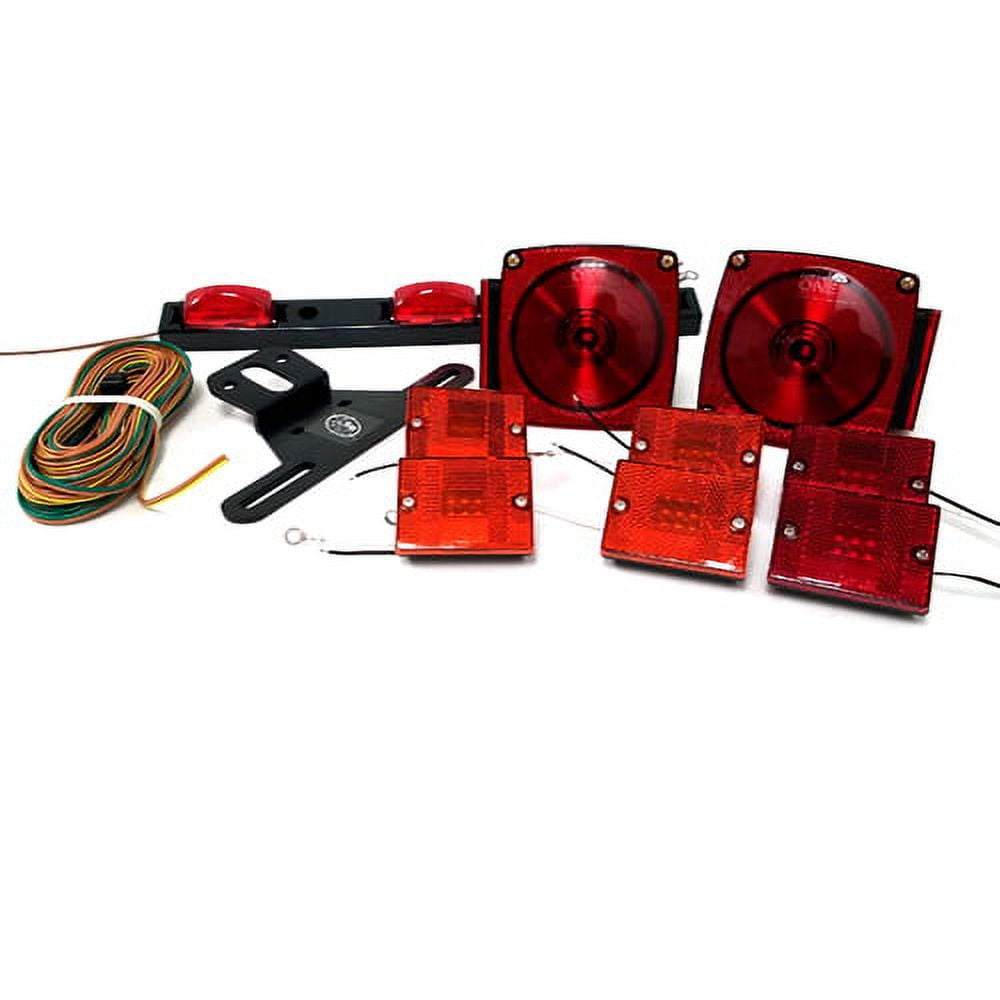 One Diode Square Trailer Oval Tail Light Fits Tandem Axle Trailer 1 ...