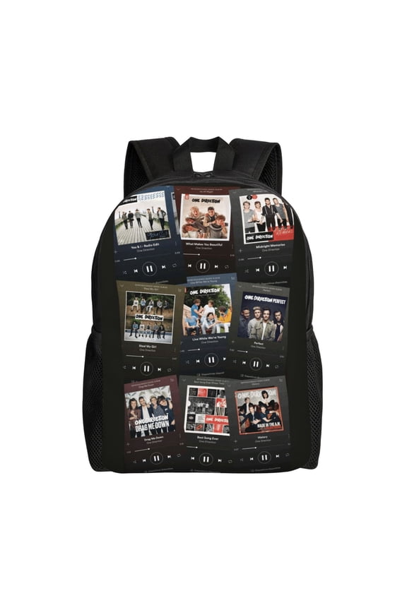 One Dire-ction 1D Backpacks For Men Women Book Bag Travel Hiking Camping Work