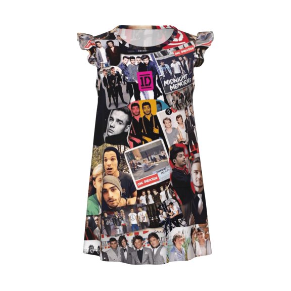 One Direc-,Ti0n Nightgown Princess Pajama Dresses For Sleepwear Nightie