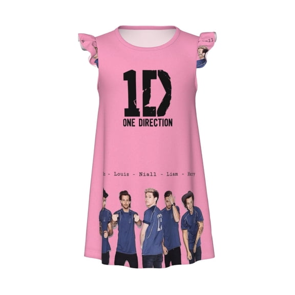 One Direc-,Ti0n Nightgown Princess Pajama Dresses For Sleepwear Nightie