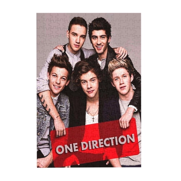 One Direction 300 Piece Puzzles,Wooden Jigsaw Puzzle,Home Decor Birthday Party Gift,Fun And Challenging Family Games