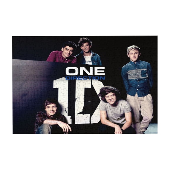One Direction 300 Piece Puzzles,Wooden Jigsaw Puzzle,Home Decor Birthday Party Gift,Fun And Challenging Family Games