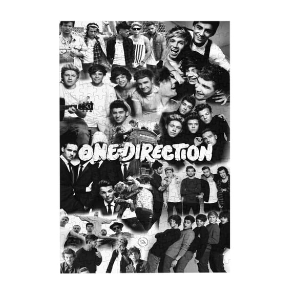 One Direction 300 Piece Puzzles,Wooden Jigsaw Puzzle,Home Decor Birthday Party Gift,Fun And Challenging Family Games