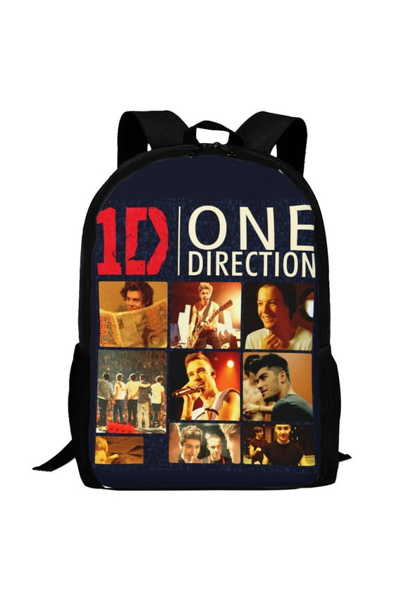 One Direction Backpack,3d Print Laptop Backpack Lightweight Casual Daypack Bookbag Multi-Function Travel Backpack 16.5 In