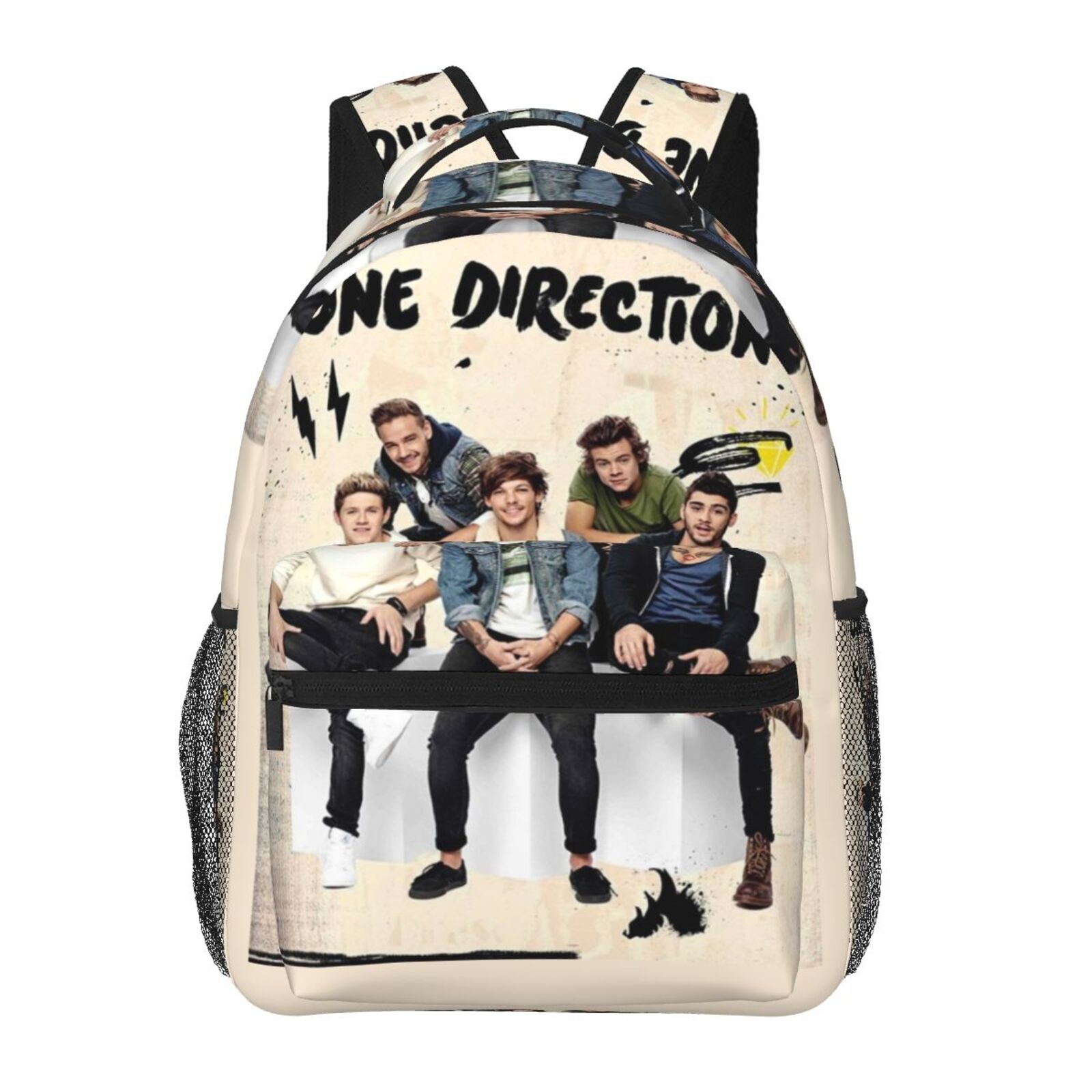 One Direction Backpack College Bag Lightweight Bookbag Casual Daypack ...