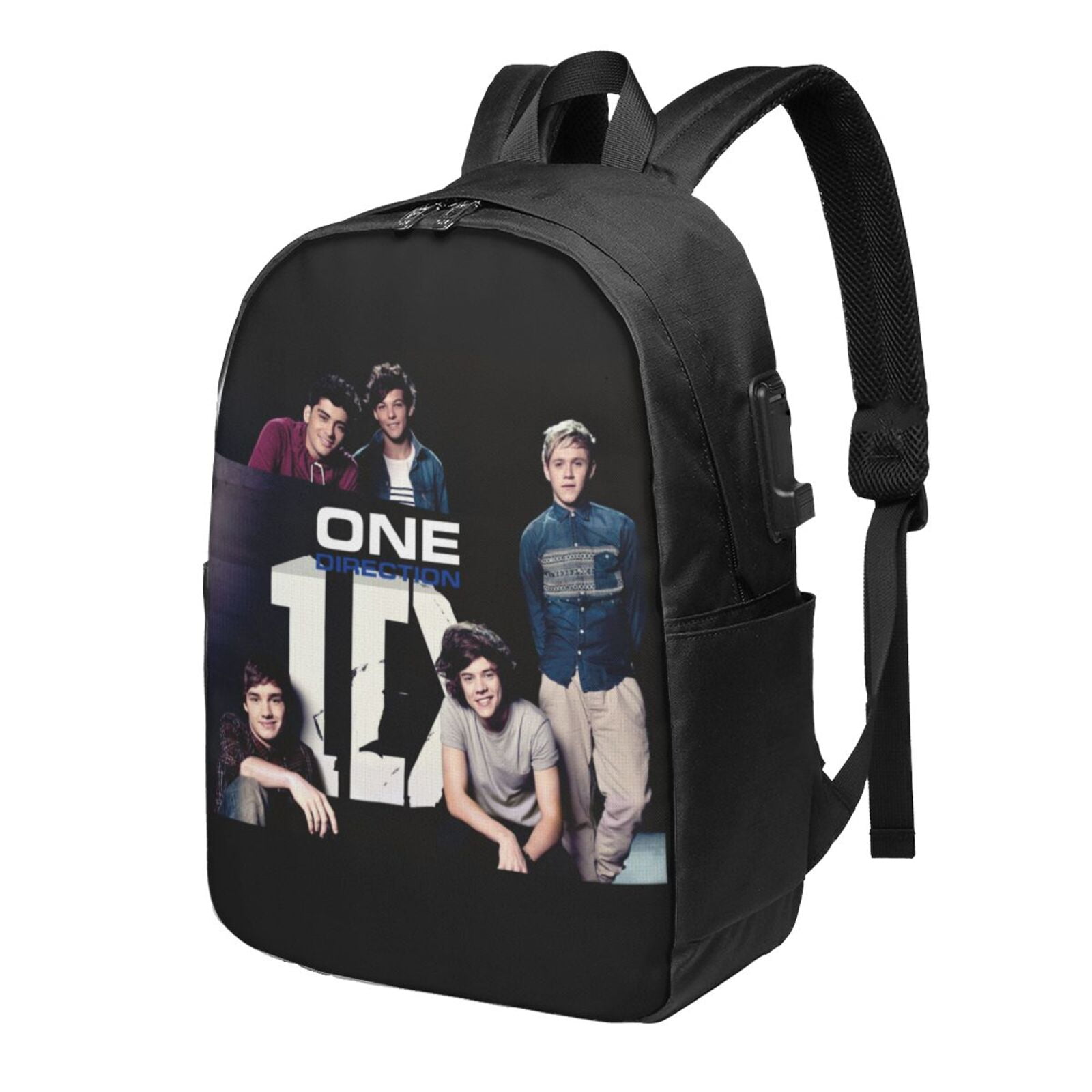 One Direction Backpack For Men Women Teen Water Resistant Casual Daypack Fits Laptop With Usb Charging Port 17 In Bookbag For Travel School Hiking Gift Walmart