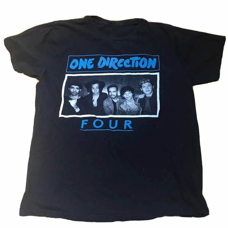 One Direction Band Four Tour Vintage Shirt Classic Black Unisex S 4XL Walmart