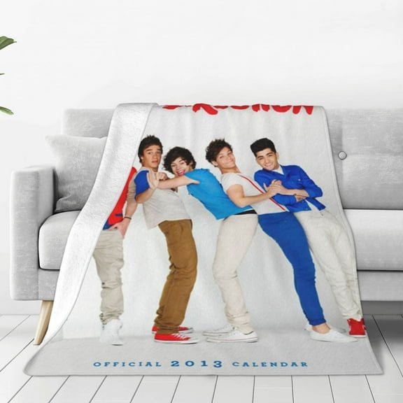 One Direction Blanket Soft Lightweight Throw Blankets Air conditioning blanket Cozy Flannel Bed Throws for Sofa Couch Travel Home Room Bedroom Decor teen Adults 40x30