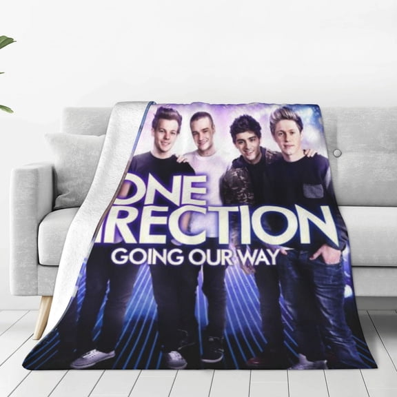 One Direction Blanket Soft Lightweight Throw Blankets Air conditioning blanket Cozy Flannel Bed Throws for Sofa Couch Travel Home Room Bedroom Decor teen Adults 50x40
