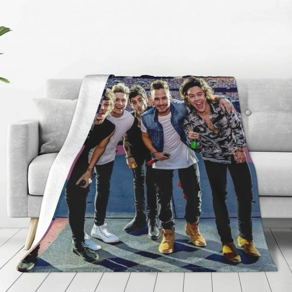 One Direction Blanket Soft Lightweight Throw Blankets Air conditioning blanket Cozy Flannel Bed Throws for Sofa Couch Travel Home Room Bedroom Decor teen Adults 40x30
