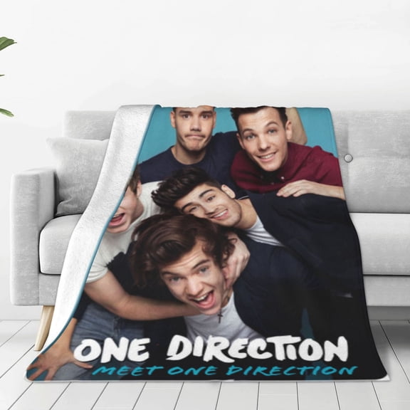 One Direction Blanket Soft Lightweight Throw Blankets Air conditioning blanket Cozy Flannel Bed Throws for Sofa Couch Travel Home Room Bedroom Decor teen Adults 40x30